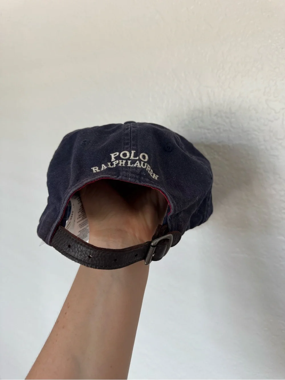 Ralph Lauren Navy Embroidered Polo Bear Cap